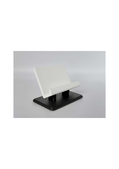 Modern Minimalist Masaüstü Kartvizitlik - 3d Tasarım Ofis Standı - Siyah Beyaz