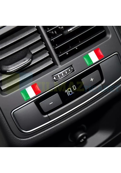 Alfa Romeo Fiat Italya Bayrağı Direksiyon Jant Vites Torpido Damla Etiket Silikon Oto Sticker
