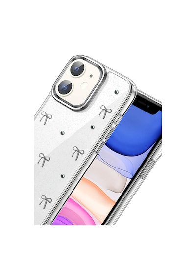 Newface - 325 - Apple iPhone Uyumlu 12 Fiyonk Desenli Kapak - - Spt-gld - Desen 5 Diğer