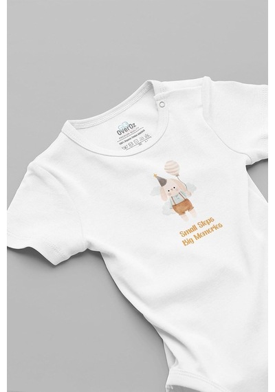 Xmlbayiciniz Organik%100 Pamuk Aslan 4'lü Bebek Body Set Badi Çıtçıtlı Zıbın Dörtlü 5647-5648-5649-5654 Çok Renkli