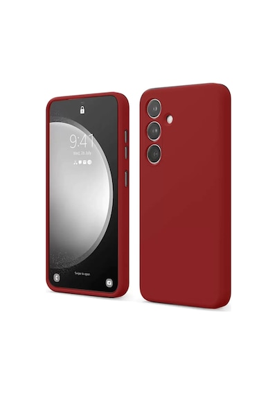 Newface Samsung Galaxy S24 Fe Kılıf First Silikon - Kırmızı