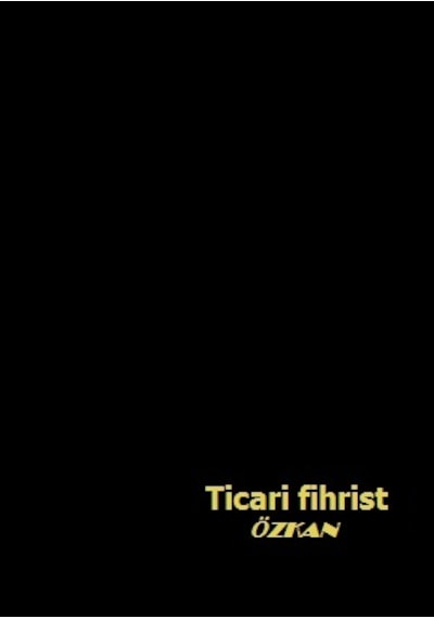 Ticari Fihrist 20X28 4'Lü Cilt Bezli Özkan Siyah