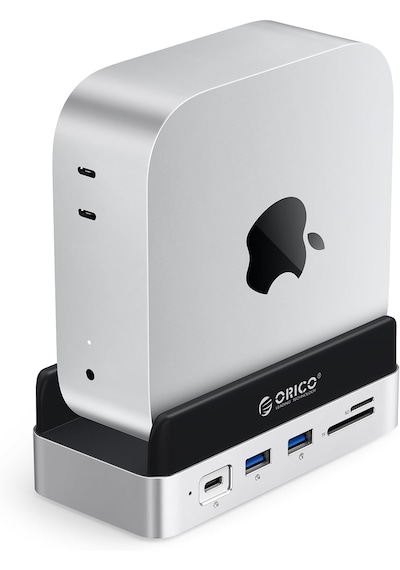 Orico Vs10 Mac Mini 10in1 Dikey Bağlantı Docking Station - M.2 Nvme,hdmı,2.5g Lan,10gbps Type-c Usb-a