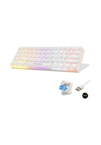 99.5 X 36 Mm Mekanik Mini Klavye Blue Switch Rgb Beyaz G508b