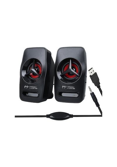 Powermaster Magicvoice T-19 1+1 Usb Pc Mini Hoparlör - Speaker 2 3 Watt - 4 Ohm