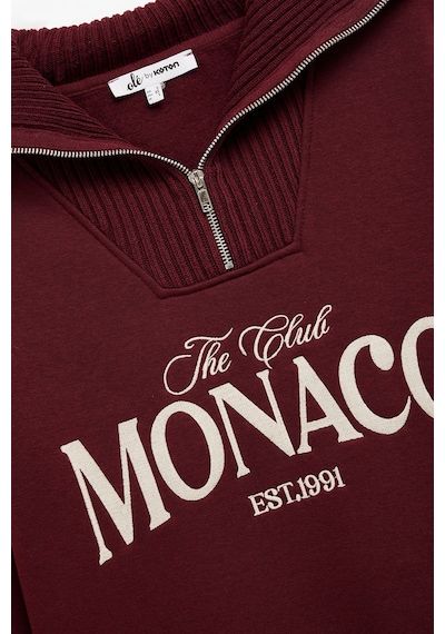 Koton Kadın Baskılı Sweatshirt Bordo
