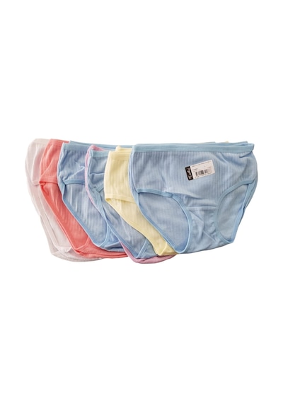 Tutku 0852 Kız Çocuk Pandora Bato-slip-külot - 12'li Kombin Çok Renkli