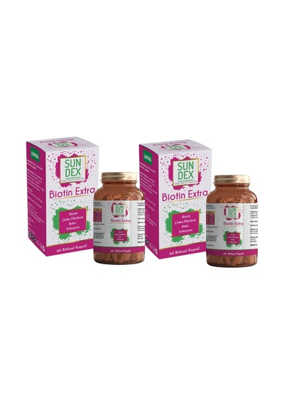 Sundex Biotin Extra 2 x 60 Bitkisel Kapsül