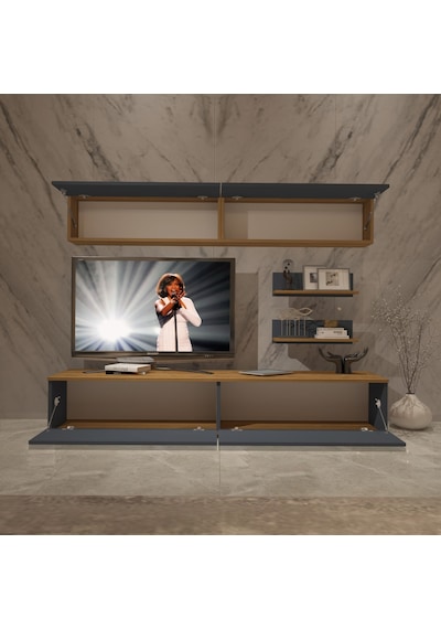 Decoraktiv Eko 5 Mdf Std Tv Ünitesi Tv Sehpası Pera - Antrasit