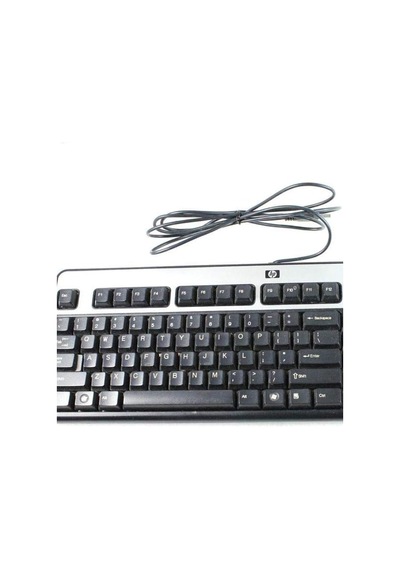 Hp Klavye Sk-2885 Wired Usb Computer Keyboard Silver And Black 434821-002
