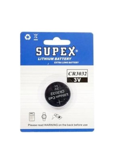 Supex Cr3032 3v Lityum Düğme Pil Tekli Paket