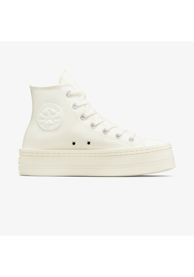 Converse Chuck Taylor All Star Modern Lift Platform Canvas Kadın Krem Sneaker Converse Chuck Taylor All Star Modern Lift Platform Canvas Kadın Krem Sneaker