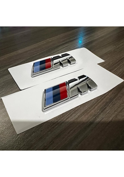 Çamurluk Bmw M Amblem Logo, Krom Metal, 1. Sınıf