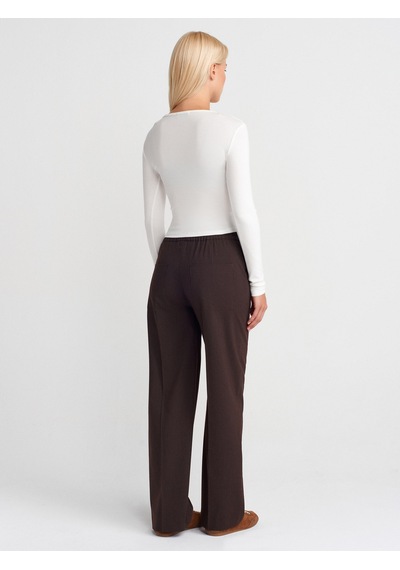 Dilvin 72164 Pijama Pantolon-kahve Kahve