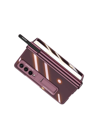 Galaxy Z Fold 4 Kilif Zore Kipta Standli Kalem Bölmeli Kilif 562604554