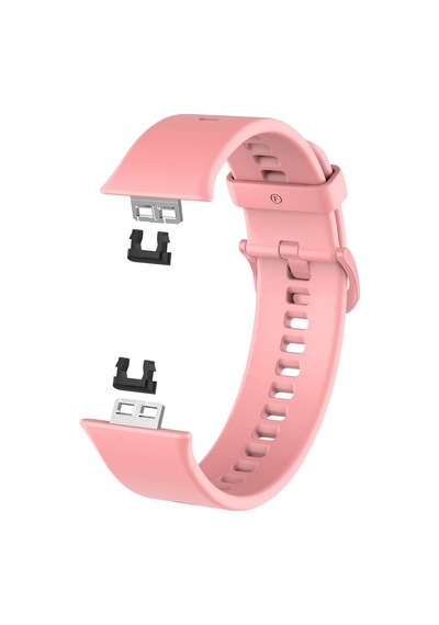 Microsonic Huawei Watch Fit Kordon, Silicone Sport Rose Gold