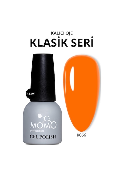 Momo Professional Kalıcı Oje K066 Turuncu 14 Ml