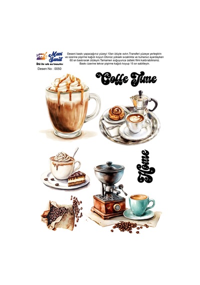 Mavi Sanat Ütü İle Rub On Transfer Kağıdı A4 Model No: 0050