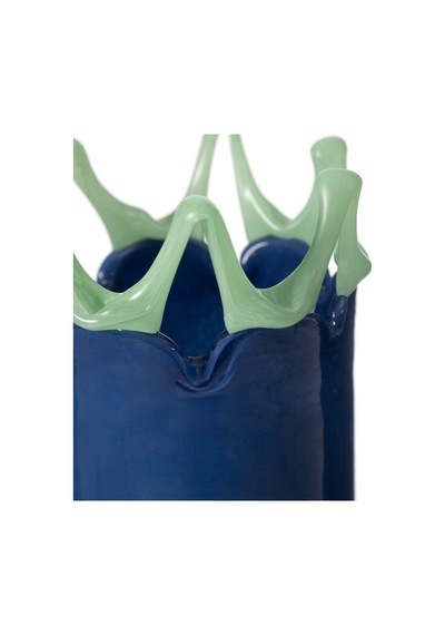 Mudo Home Wavy Blue Vazo 13x13x27 Cm 432699