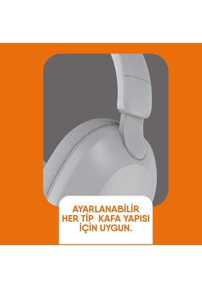 Super Bass Kulak Üstü Bluetooth Kulaklık Müzik Ve Radyo Keyfi Beyaz