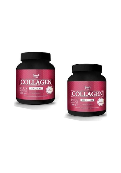 Hud Collagen Plus Powder Toz Kolajen Tip 1-2-3 2 Adet x 300 Gr