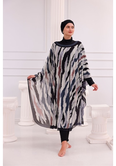 Tarzını Seç Kimono Pareo - Tesettür Pareo - Bodrum Model 240x135 Cm Çok Renkli