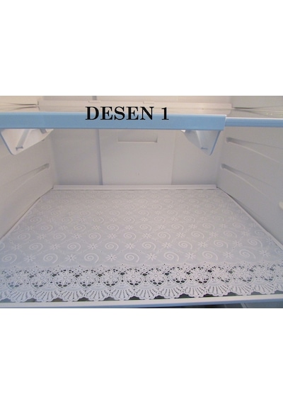 PVC Dantel Buzdolabı ve Dolap Çekmece Raf Sehpa Örtüsü En:50 CM