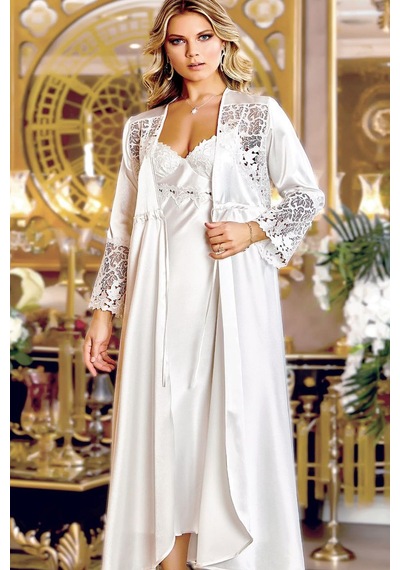 Jeremi 285 Saten 6'lı Set-ekru Ekru