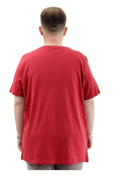 Superxl Battal Beden Erkek Pamuklu T-shirt Yumuşak Dokulu Baskılı Belıef