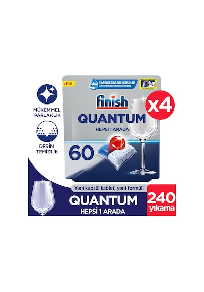 Finish Quantum Bulaşık Makinesi Deterjanı 4 x 60 Tablet Finish Quantum Bulaşık Makinesi Deterjanı 4 x 60 Tablet