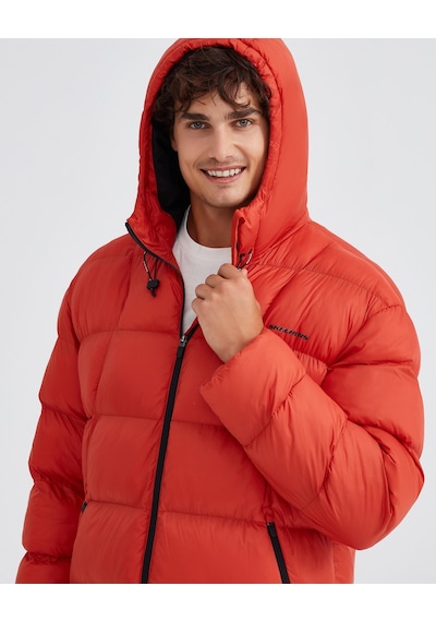 Skechers M Outerwear Padded Jacket Erkek Turuncu Mont S232031-700 Turuncu