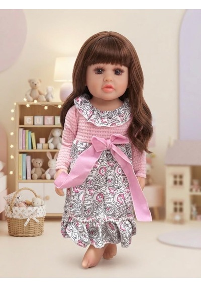 Emzikli Sevimli %100 Et Bebek - 50 Cm Konuşan Gerçekçi Oyun Arkadaşı İnteraktif Eğitici Oyuncak 09231500