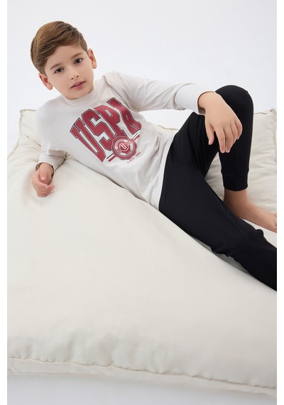 U.S. Polo Assn. U.s. Polo Assn Erkek Çocuk Beyaz Pijama Takımı Us1578-c-v2