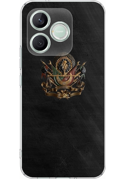 Honor 600 Lite Uyumlu Osmanlı Tuğrası Detaylı Baskılı Silikon Kılıf Renkli