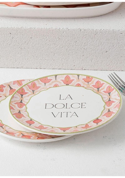 The Mia Dolce Vita Pasta Tabağı 19 CM 6'lı Set