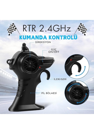 Uzaktan Kumandalı Full Fonksiyon Şarjlı Işıklı Drift Özelikli 4x2 15 Km Hız Of Road Araba 1:18 Şarjlı High Off Road Araba Erkek Hediye Kumandalı Araç Yeşil
