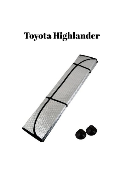 Toyota Highlander Uyumlu Ön Cam Güneşlik Perde Balonlu Metalize Alüminyum Katlanabilir 165x85cm Büyük Boy