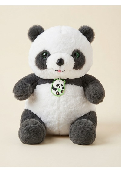 Peluş Panda-35 Cm Beyaz - Gri