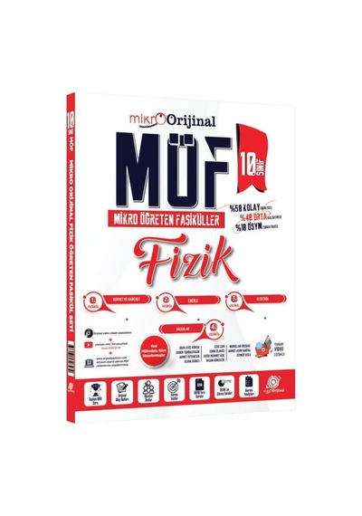 Orijinal Mikro 10. Sınıf Fizik Möf Mikro Öğreten 4 Lü Fasikül Seti