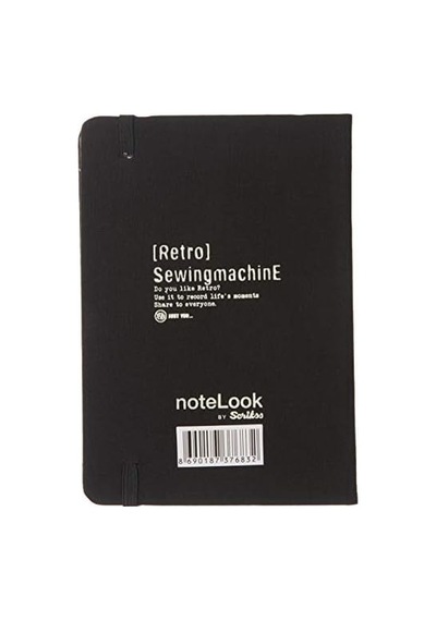 Notelook Scrikss Tekstil Kapak Çizgili Defter A6 Beyaz