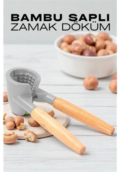 Fındık Ve Ceviz Kırıcı - Bambu Saplı Döküm Ceviz Fındık Kıracağı 721983