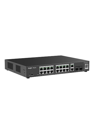 Reyee RG-ES220GS-P 16 Port 10/100/1000 Yönetilebilir Rack Mount Poe 250W Switch