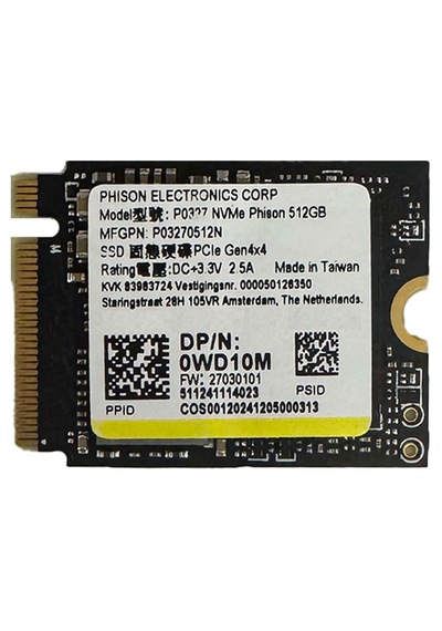 Phison P0327 512gb M.2 2230 Pcıe Gen4x4 Nvme Ssd 1