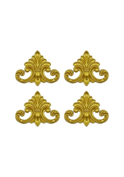 Dekoratif Taç Altın 4'lu Motif Paketi