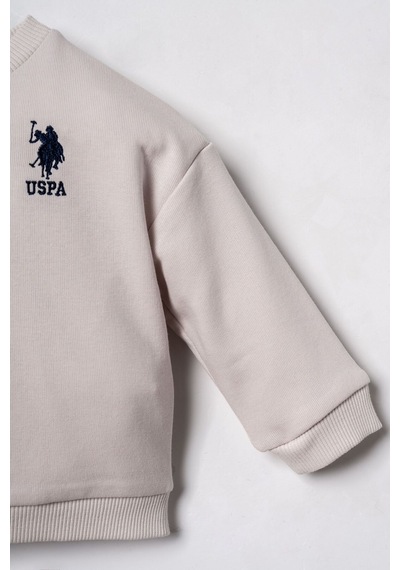 U.S. Polo Assn. Erkek Bebek Nakışlı Beyaz Uzun Kol Pijama Takım Usb3169-c-v5 Usb3169-c-v5
