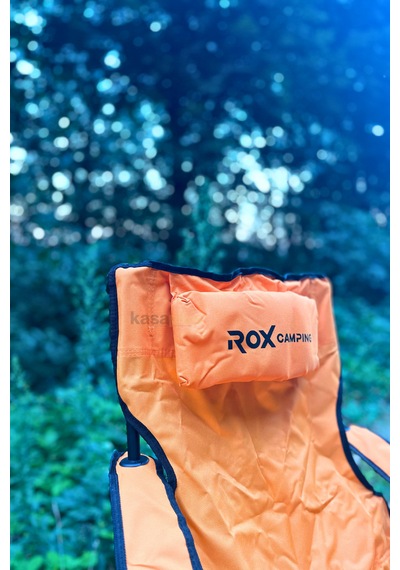 153camp0316 Rox Camping Katlanır Turuncu Kamp Sandalyesi