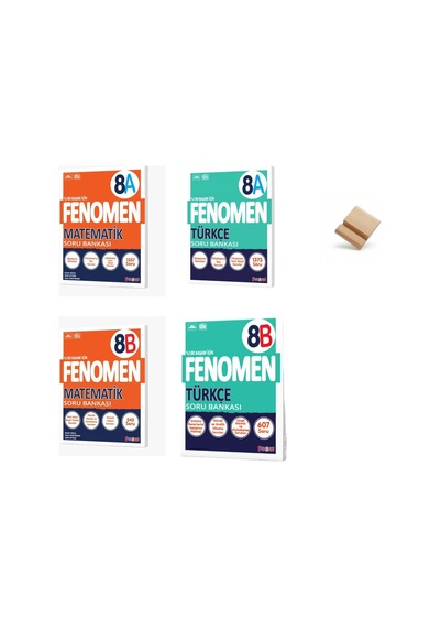 Fenomen Lgs 2027 A Ve B Serisi Matematik + Türkçe 4lü Set Soru Bankası + Telefon Standı