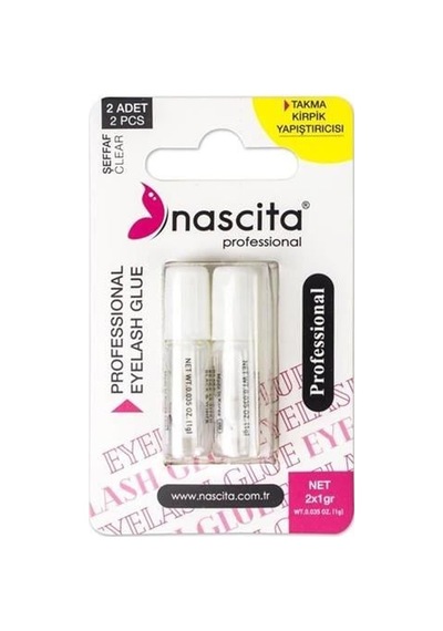 Nascıta 2'li Kirpik Yapıştırıcısı Beyaz 01