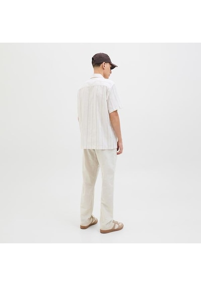 Jack&jones Jack Jones Pantolon Kane Summer Linen Blend Jogger Bej