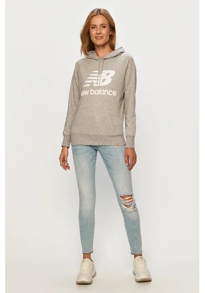 New Balance Kadın Sweatshırt Wt03550-ag Gri